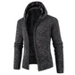 Men's Knitted Fur Cardigan Jacket