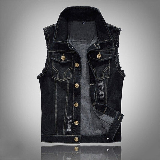 Men's Vintage Retro Denim Vest