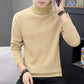 Men's High Neck Double Collar Thick Warm Pullover