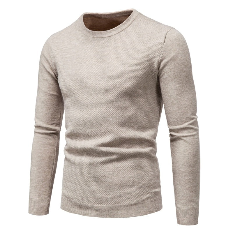 Men's Knitted Round Neck Warm Pullover