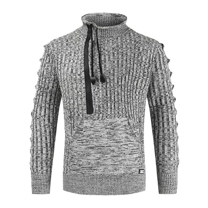 Men's Half-High Neck Knitted Pullovers