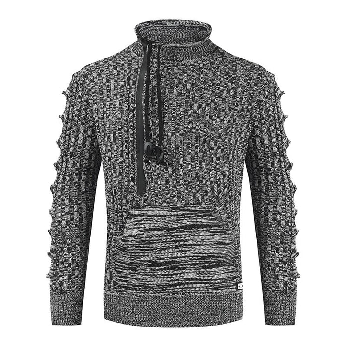 Men's Half-High Neck Knitted Pullovers