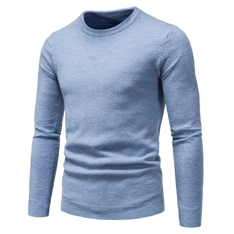 Men's Knitted Round Neck Warm Pullover