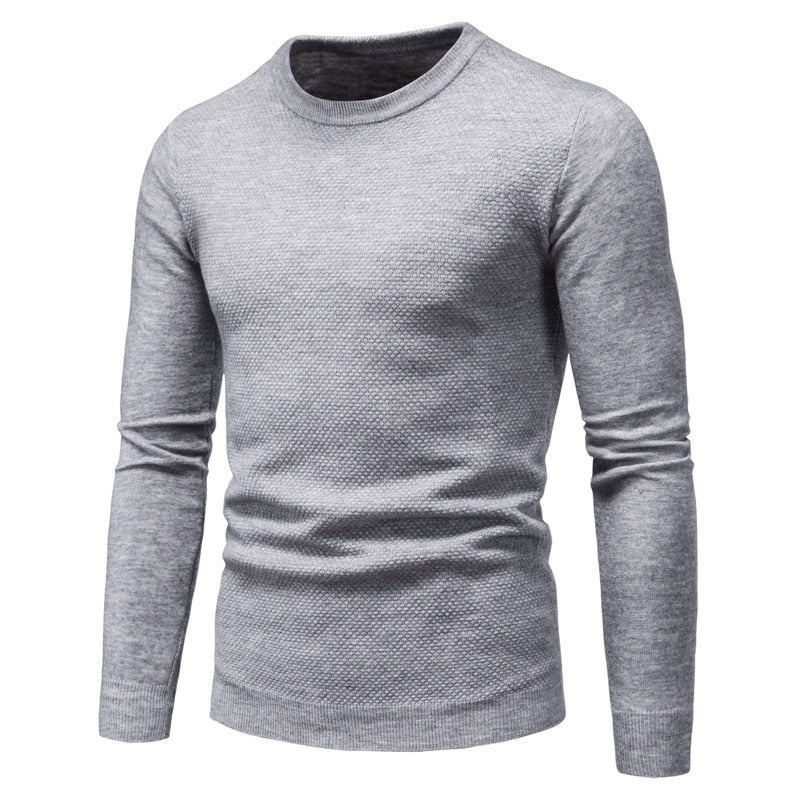 Men's Knitted Round Neck Warm Pullover