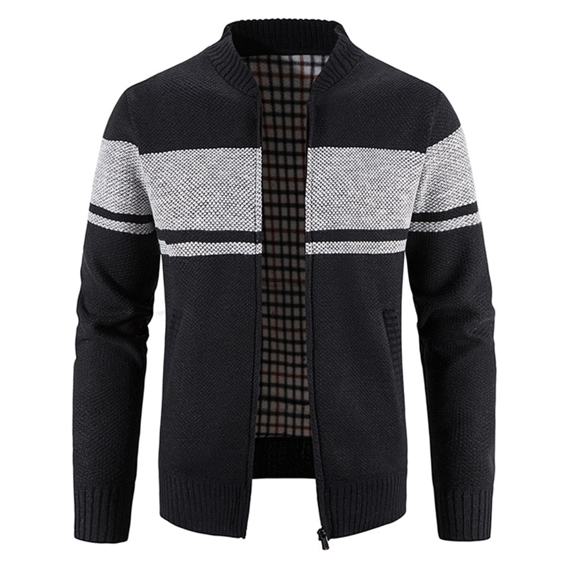 Men's Casual Striped Cardigan Jacket