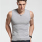 Men's Cotton Solid Sleeveless Top Tank