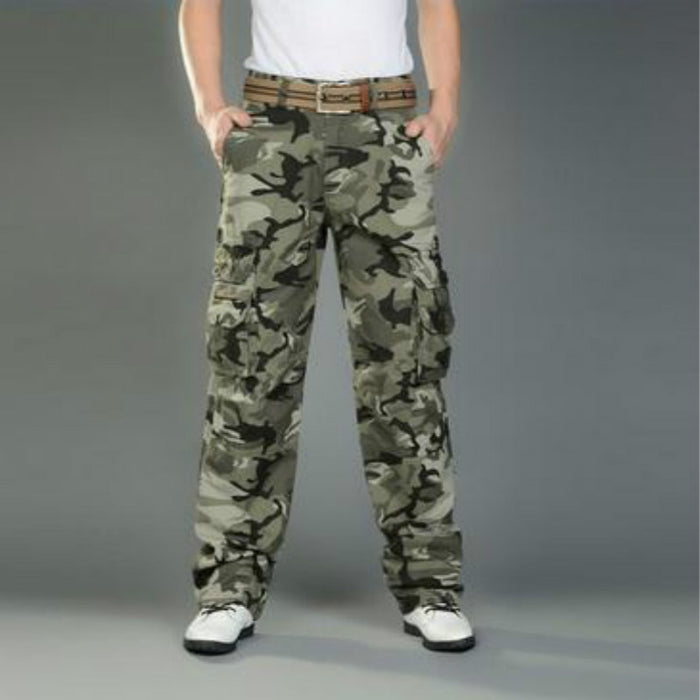 Men's Camouflage Comfortable Cargo Trouser