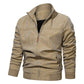 Men's Solid Cotton Bomber Jacket