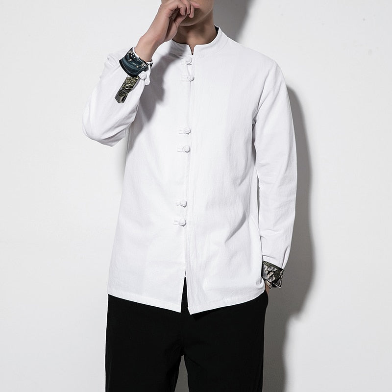 Men's Causal Cotton Traditional Shirt