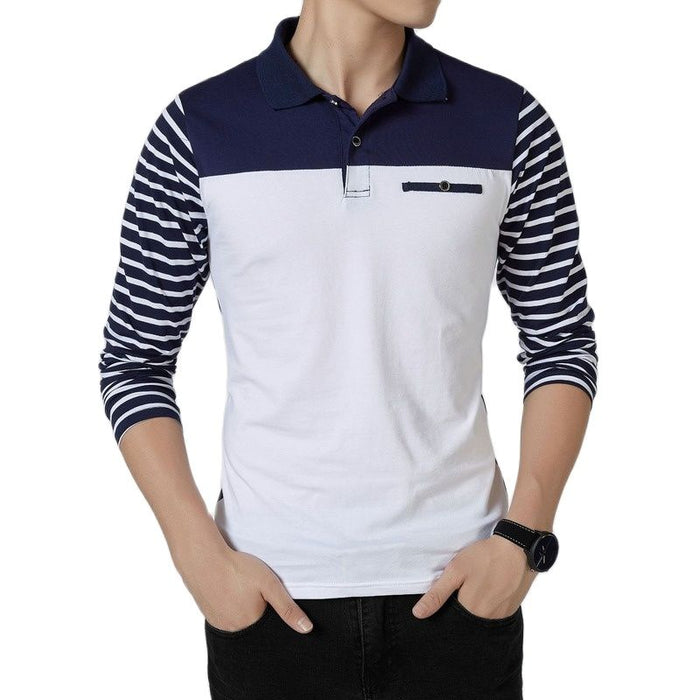 Long Sleeve Men's Polo T-Shirt