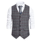 Men's Formal Plaid Suit Vest