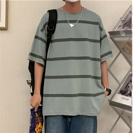 Cotton Striped T-Shirt For Men's