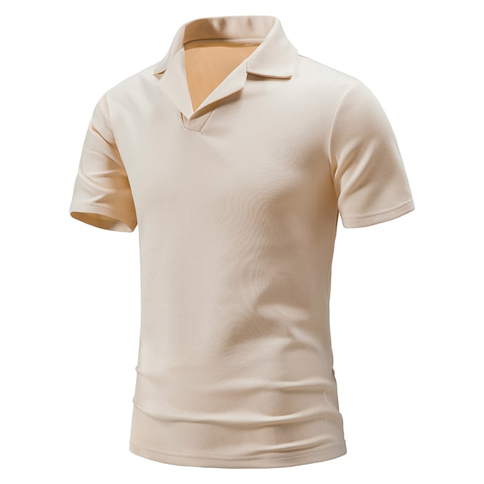 Men's Turn Down Collar Polo Shirt