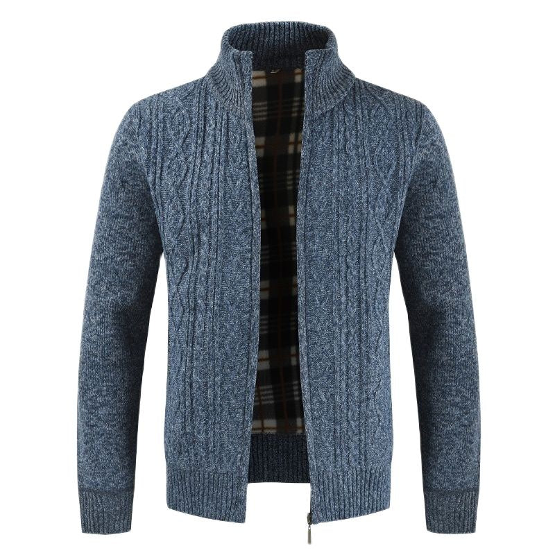 Men's Patterned Knitted Cardigan Jacket