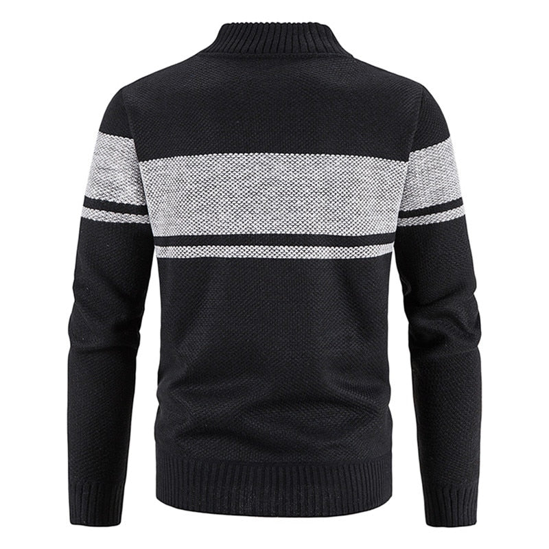 Men's Casual Striped Cardigan Jacket