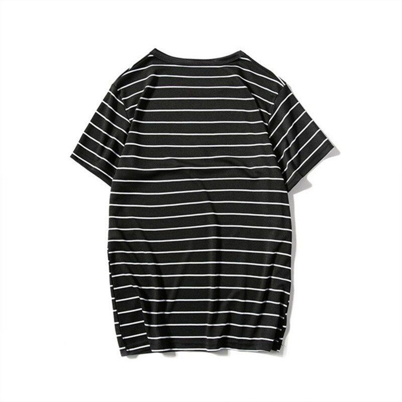 Casual Stripe Short Sleeved T-Shirt For Men