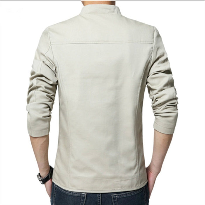 Men's Casual Slim Fit Stand Collar Jacket