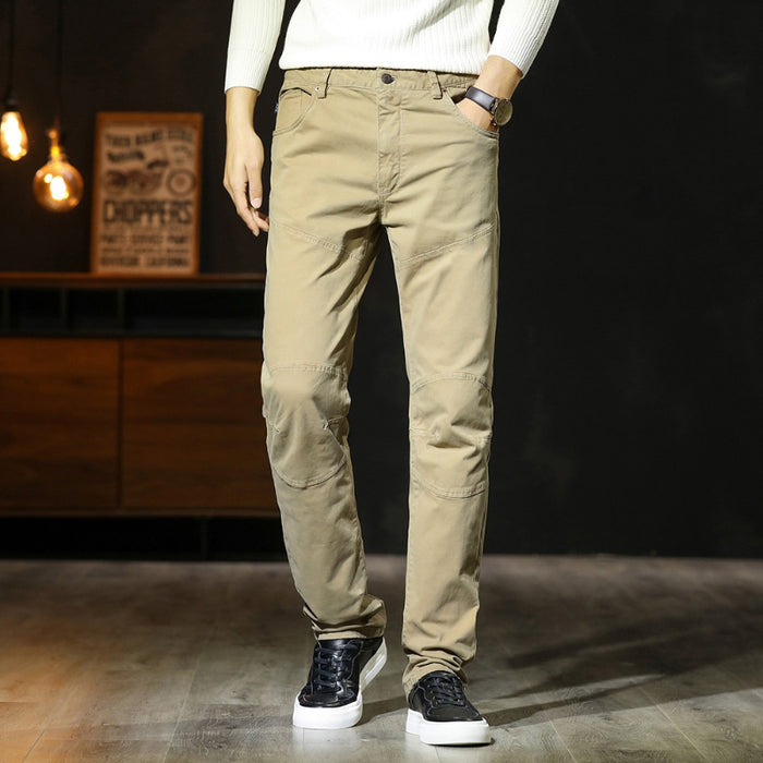 Casual Cotton Full Length Men's Trouser