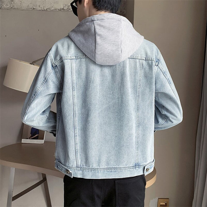 Men's Causal Streetwear Hooded Jacket