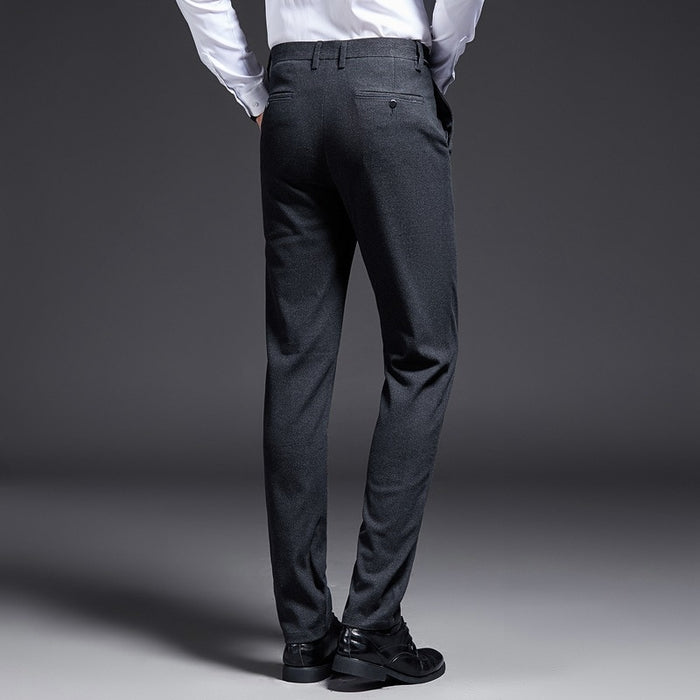Solid Formal Men's Trousers