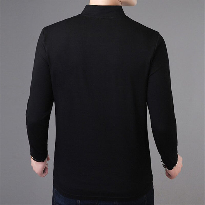Men's Casual Long Sleeve Solid T-Shirt
