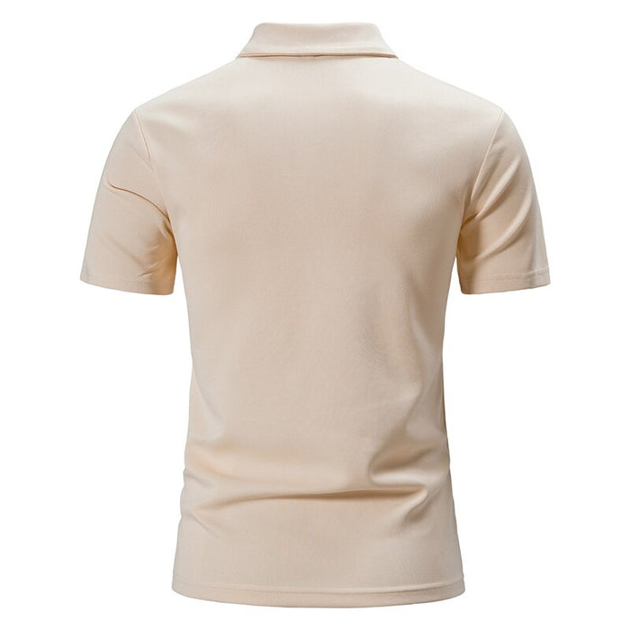 Men's Turn Down Collar Polo Shirt