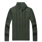 Men's Half Zipper Knitted Thick Pullover