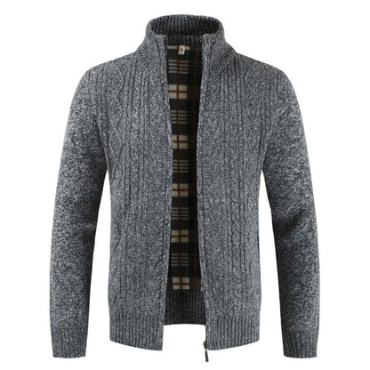 Men's Patterned Knitted Cardigan Jacket