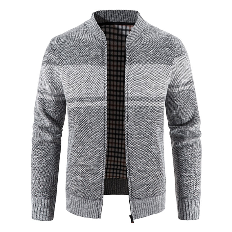 Men's Casual Striped Cardigan Jacket