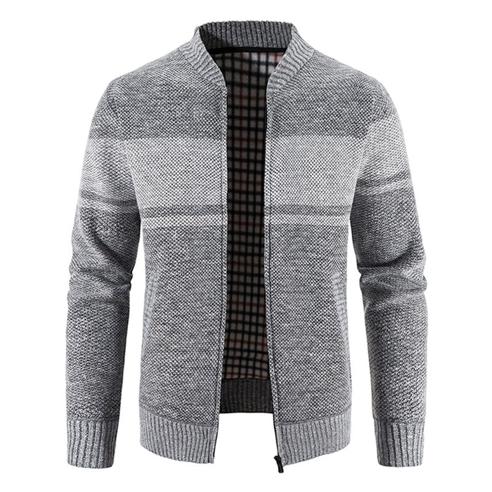 Men's Casual Striped Cardigan Jacket