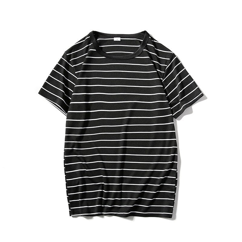 Casual Stripe Short Sleeved T-Shirt For Men