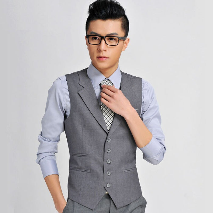 Men's Slim Fit Sleeveless Waistcoat Blazer