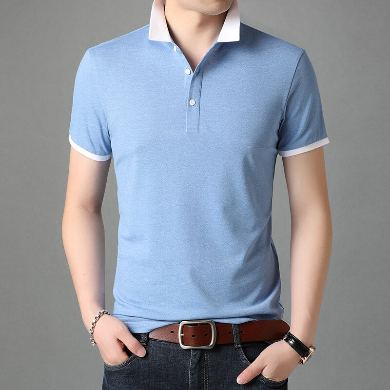Cotton Solid Polo T-Shirts For Men