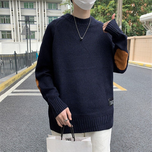 Men's O Neck Knitted Pullover Sweater