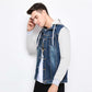 Men's Casual Hooded Jeans Jacket