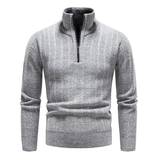 Men's Casual Half Zipper Pullover Sweater