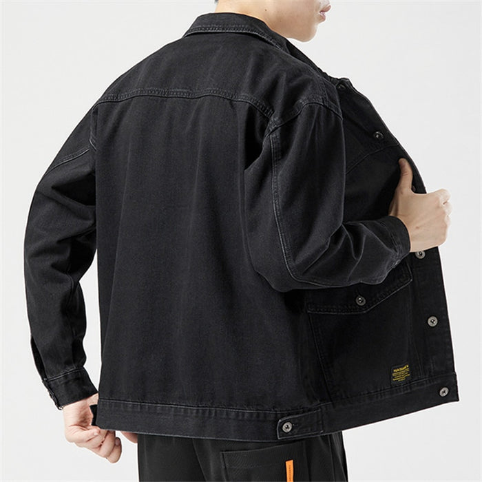 Men's Casual Big Pockets Denim Jacket