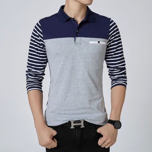 Long Sleeve Men's Polo T-Shirt