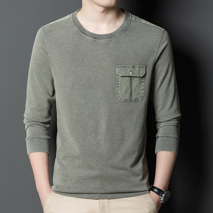 Men's Long Sleeve O Neck T-Shirts