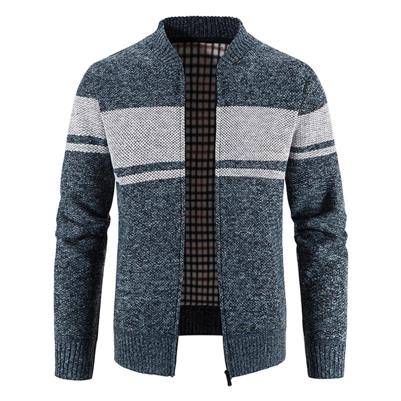 Men's Casual Striped Cardigan Jacket