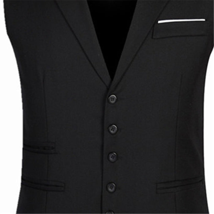 Men's Slim Fit Sleeveless Waistcoat Blazer