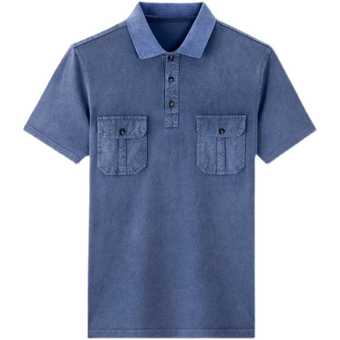 Men's Retro Style Cotton Pocketed T-Shirt