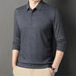 Men's Patchwork Casual Striped Polo Shirt