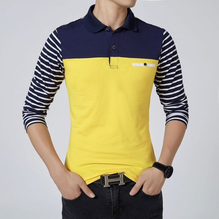 Long Sleeve Men's Polo T-Shirt