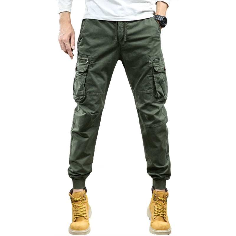 Men's Solid Cotton Joggers Trouser