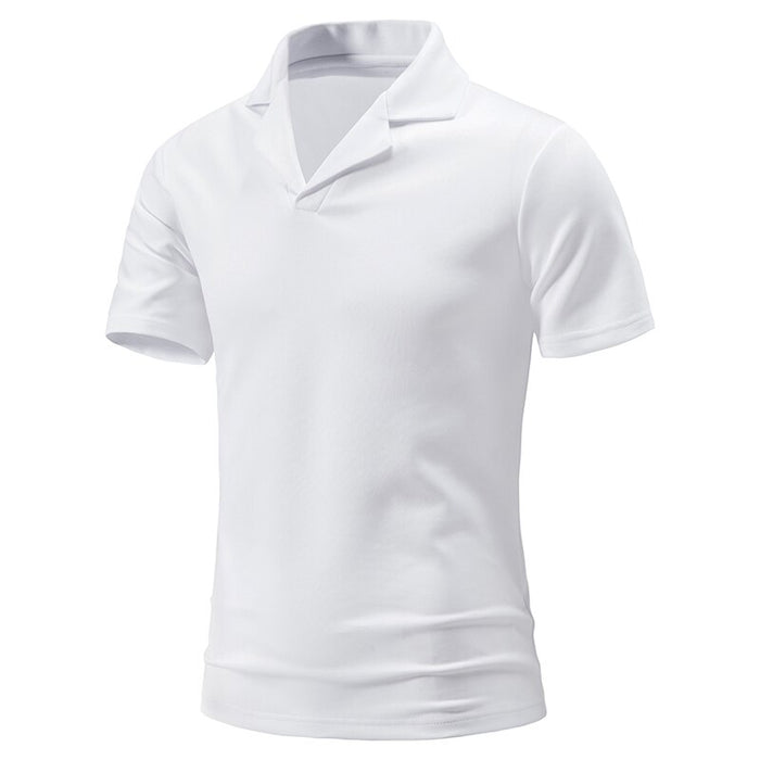 Men's Turn Down Collar Polo Shirt
