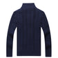 Men's Half Zipper Knitted Thick Pullover