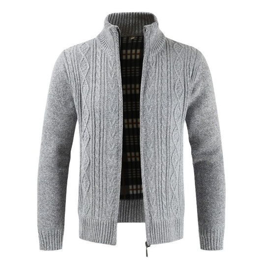 Men's Patterned Knitted Cardigan Jacket