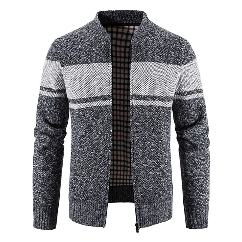 Men's Casual Striped Cardigan Jacket