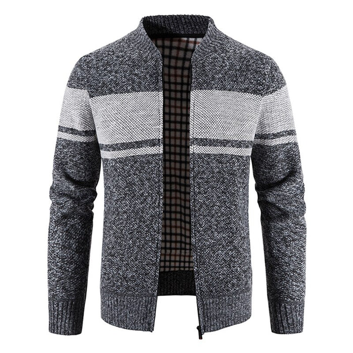 Men's Casual Striped Cardigan Jacket